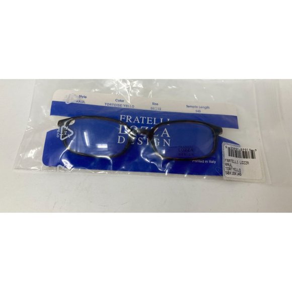 Vintage Fratelli Lozza Raul Eyglasses ~ Tortoise Yellow - Made in Italy - Picture 1 of 8